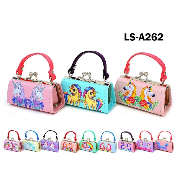 Lipstick Case - Cartoon Unicorn Print  - 12PCS/PACK - LS-A262